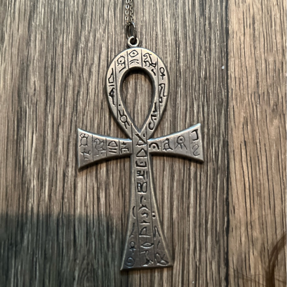 Antique. Inscribed . Very rare necklace to come across…